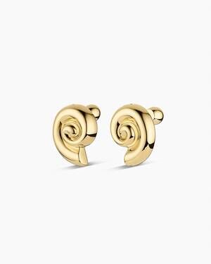 NEW GORJANA women's nautilus statement earrings in gold